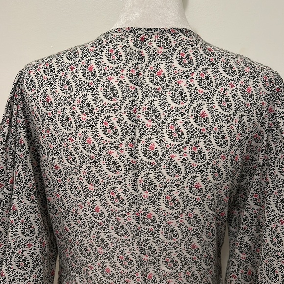 Isabel Marant Etoile Mariazo Paisley Floral Printed Cotton Blouse Top Size 36, 4 - Picture 12 of 14